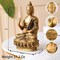 Buddha Statue 8 Inch Brass Buddha Idol Sculpture for Home Living Room Zen Decor - Perfect Gift for Spiritual Meditation Shrine